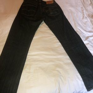 Levi’s 501 Straight Fit Jeans, Dark Blue, 34x34